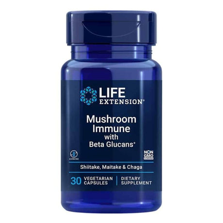 Life Extension Mushroom Immune with Beta Glucans - 30 Capsules