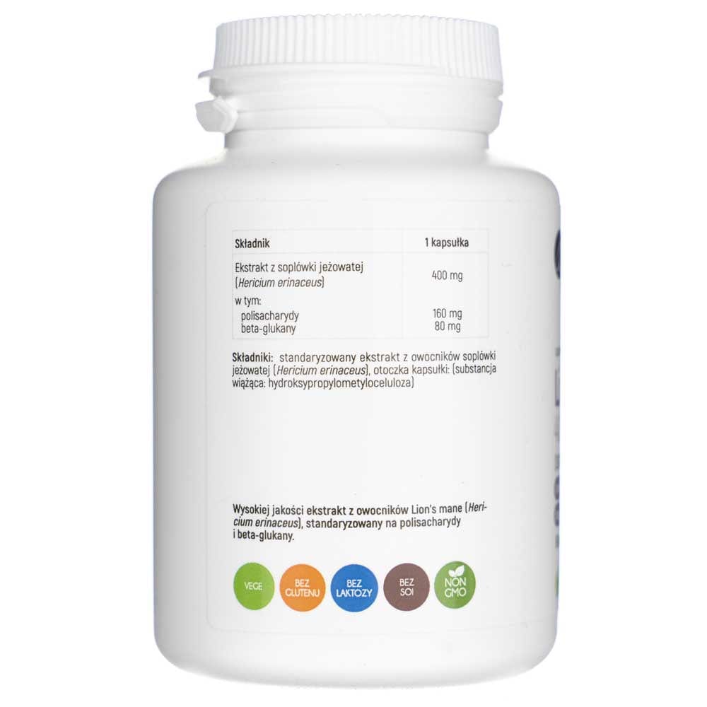 Aliness Lion's Mane 400 mg - 90 Veg Capsules