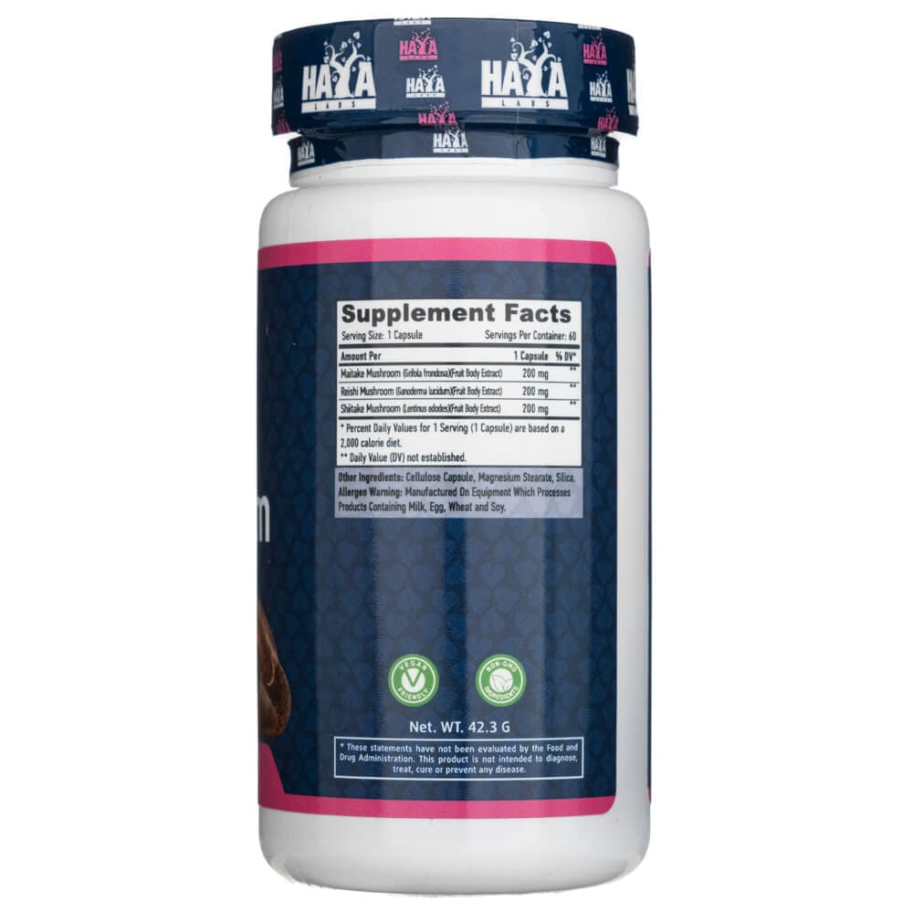 Health Labs Triple Mushroom Complex 600 mg - 60 Veg Capsules
